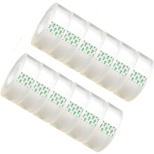 Multipurpose Transparent Tape, Glossy Finish Crystal Clear Surface Ideal For Office Tape Dispenser Refills, No Bubble Tape For Gift Wrapping And Docum