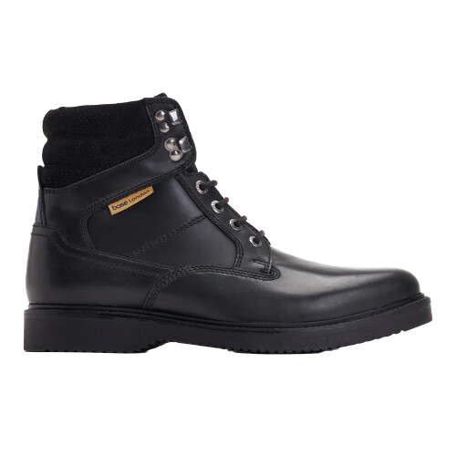(8 UK, Black) Base London Mens Bradley Leather Ankle Boots 2