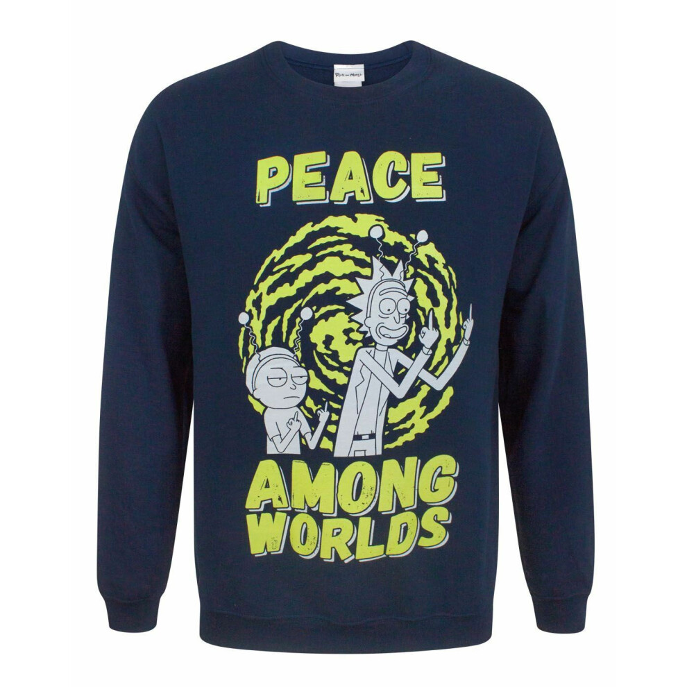 Rick And Morty Sweatshirt (Mens ) Blue