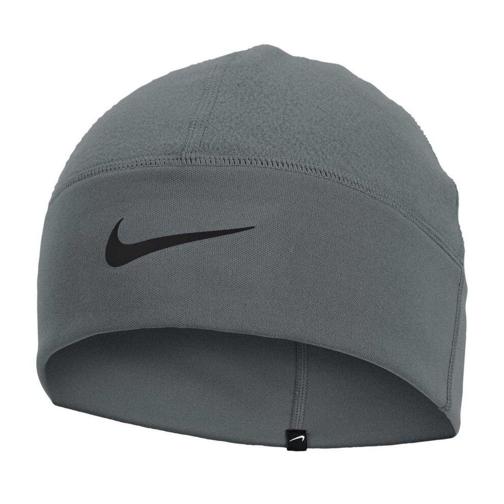 Nike (One Size, Grey) Therma Fit Swoosh Fleece Beanie