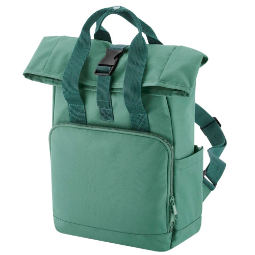 BagBase (One Size, Sage Green) Bagbase Mini Recycled Twin Handle Backpack