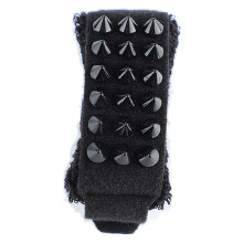 Bande de trempage pour cordes de guitare en coton pur, noire, 20 cm / 7,9 pouces
