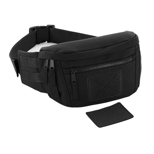 BagBase (One Size, Black) Bagbase Molle Utility Waist Bag 2