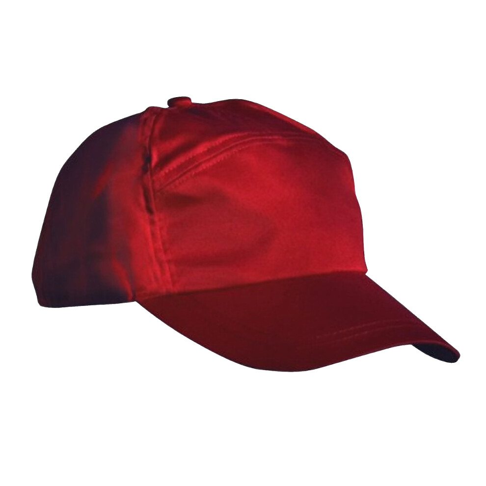Result (One Size, Burgundy) Unisex Plain Baseball Cap (Pack Of 2)