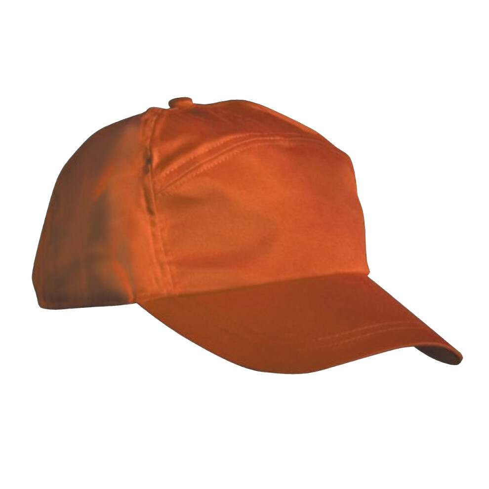 Result (One Size, Orange) Unisex Plain Baseball Cap (Pack Of 2)