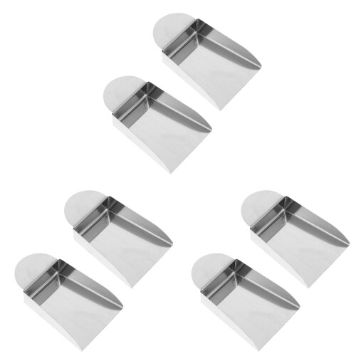 6Pièces Pelle Pratique Acier Argenté Pour Perles 1
