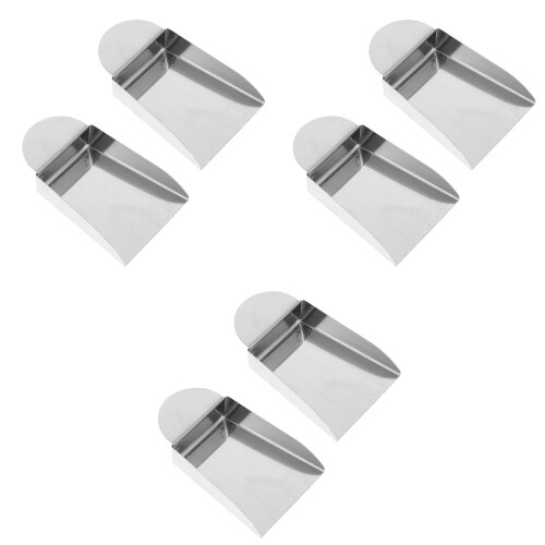 6Pièces Pelle Pratique Acier Argenté Pour Perles 2