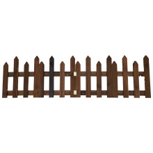 2Ensembles Clôture Amovible Bois Résistant Anti-Humidité Pour Jardin