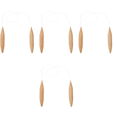 4Pièces Aiguilles À Tricot En Bois Multi-Usage Pour Tapis Pulls 2