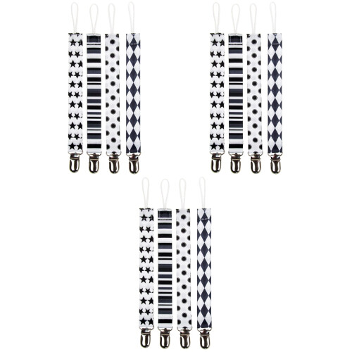 12Pièces Clip Attache- Bébé Lavable Ajustable 2