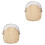 2Pièces Panier De Rangement Bambou Khaki Couvercle En Filet 3