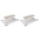 2Pièces Repose-Main Nails PU Gris Confortable Pour Art Et Ongles 4
