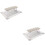 2Pièces Repose-Main Nails PU Gris Confortable Pour Art Et Ongles 8