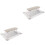 2Pièces Repose-Main Nails PU Gris Confortable Pour Art Et Ongles 5