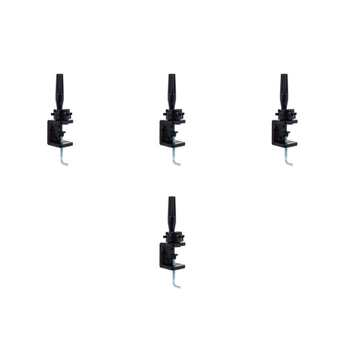 4Pièces Support Tête Mannequin Acier Noir Usage Salon 2