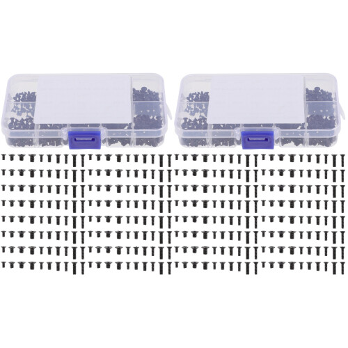 2Ensembles Vis Countersunk Noires Pour Fixation Précise D'ordinateurs 1