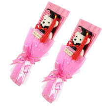 4Pièces Bouquet Ours Diplôme Rose Décor De Fête Rigolo Et Tendre