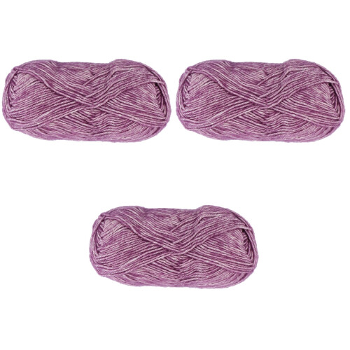 3Pièces Coton Pour Art Mural Macramé Souple Couleur Violet 2