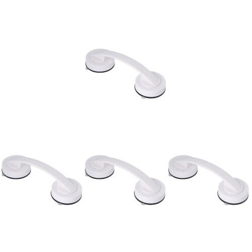4Pièces Barres D’appui Blanche À Ventouse Pour Douche Usage À 1