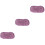 3Pièces Coton Pour Art Mural Macramé Souple Couleur Violet 5