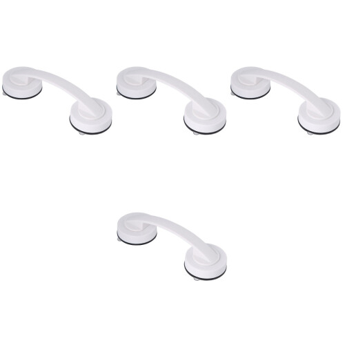 4Pièces Barres D’appui Blanche À Ventouse Pour Douche Usage À 2