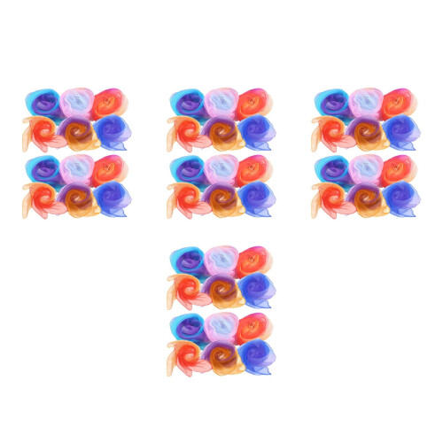 48Pièces Écharpes Pour Enfants Multicolores En Chiffon 1