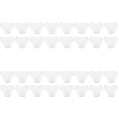 32Pièces Culottes Jetables Blanches 1