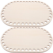 4Pièces Bases En Bois Beige Pour Sac DIY Fond De Panier Résistant