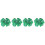 2Paires Clips Vert Saint Patrick Tissu Durable Motif Trèfle 2