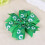 2Paires Clips Vert Saint Patrick Tissu Durable Motif Trèfle 11