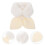 2Pièces Écharpe Beige Douce Hiver Style 8