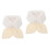 2Pièces Écharpe Beige Douce Hiver Style 4