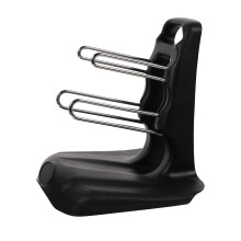 2Pièces Organisateur Haltères Noir Compact 3 Étagères Pour Gym Maison