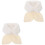 2Pièces Écharpe Beige Douce Hiver Style 3