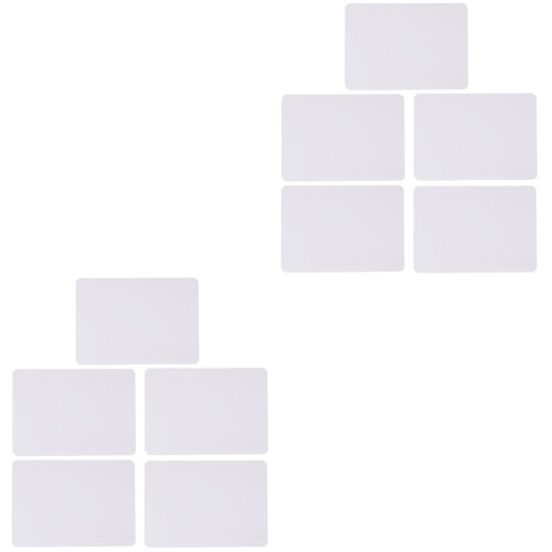10Pièces Tableaux Blancs Sans Cadre Pour Dessin Et Notes À 2