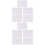 10Pièces Tableaux Blancs Sans Cadre Pour Dessin Et Notes À 4
