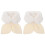2Pièces Écharpe Beige Douce Hiver Style 2