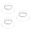 3Pièces Chapeau Transparent PVC Usage Extérieur 7