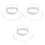 3Pièces Chapeau Transparent PVC Usage Extérieur 4