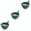 3Ensembles Bols Cuisine Vert Céramique Multiple 5