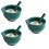 3Ensembles Bols Cuisine Vert Céramique Multiple 7