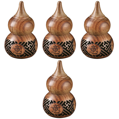 4Pièces Gourde Bois Creuse Sachets Aromathérapie Diffuseur Compact 2