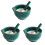 3Ensembles Bols Cuisine Vert Céramique Multiple 2