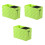 3Pièces Pochette Vert Pour Ciseaux De Salon Capillaire Capacité 3