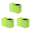 3Pièces Pochette Vert Pour Ciseaux De Salon Capillaire Capacité 2
