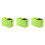 3Pièces Pochette Vert Pour Ciseaux De Salon Capillaire Capacité 4
