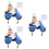 3Pièces Crochet Mural Double Bleu Support Décor Maison 8