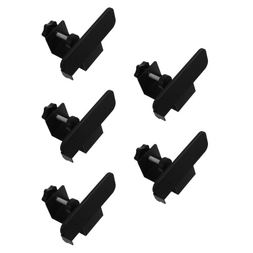 5Pièces Support En Acier Inoxydable Noir Antivol 2