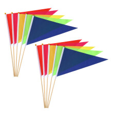 20Pièces Petits Drapeaux De Marquage Pelouse Résistants Pour Jardin
