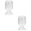 2Pièces Bocal À En Verre Transparent Rangement Décoratif 8